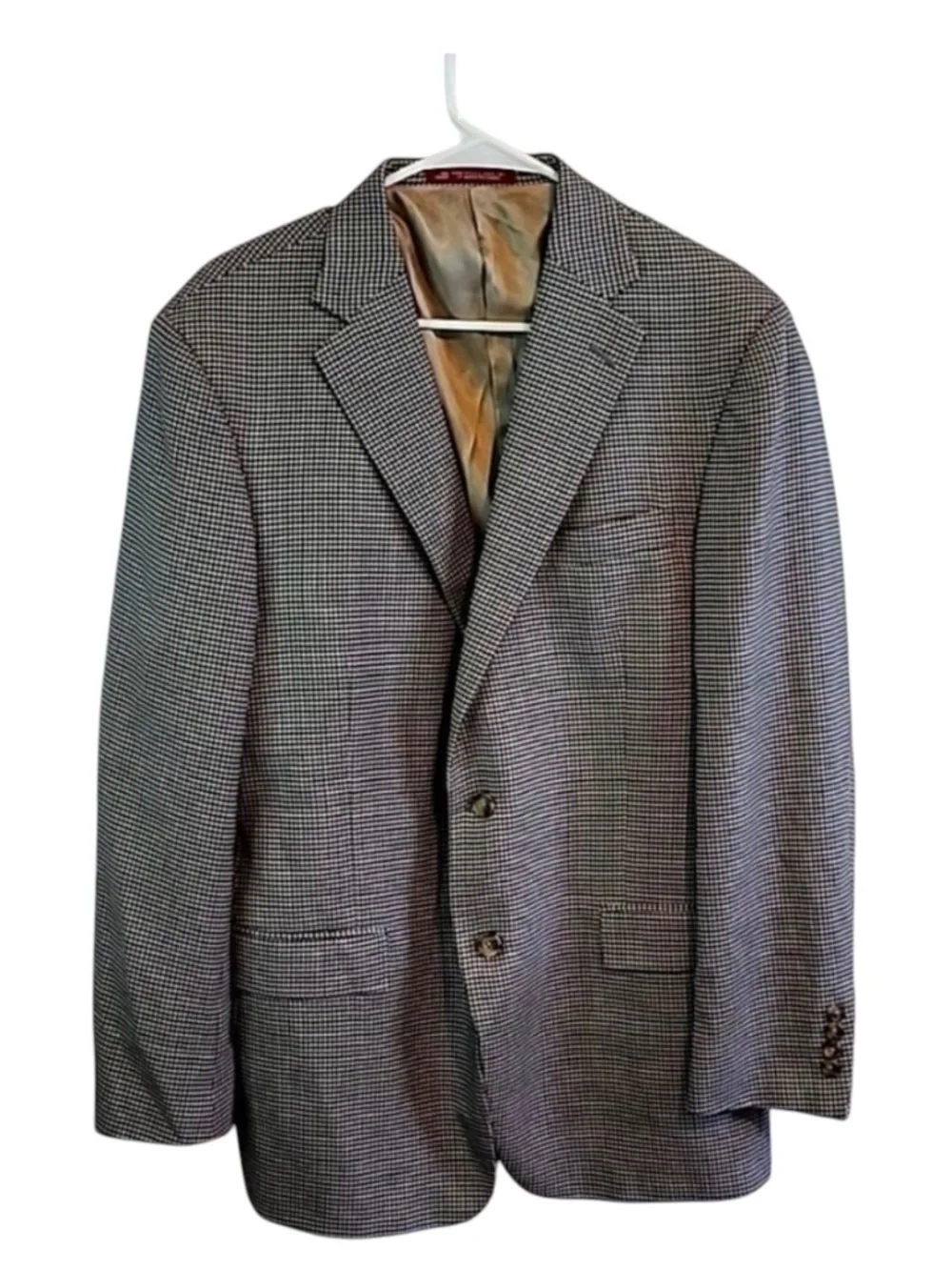 Hart Schaffner Marx Mens small checked sport coat, EUC